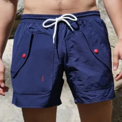 Maillot Short Pour Hommes Avec Poche étanche