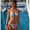 Maillot De Bain Deux Pièces Fleuri Bandeau Adara