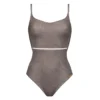 Maillot Avec Armatures Bonnets Profonds Grix Lurex Argentum