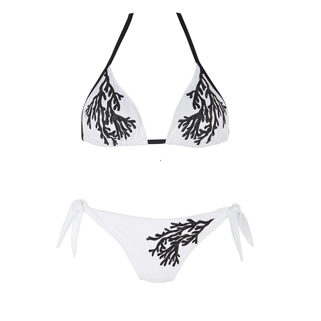 Maillot Deux Pièces Triangles Blanc Ari – Image 2