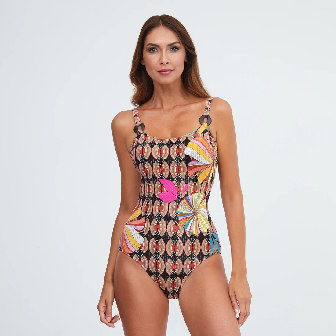 Maillot Une Pièce Avec Mousses Multicolore Bianca – Image 2