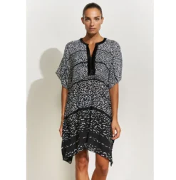 Tunique Imprimé Noir Et Blanc Capture