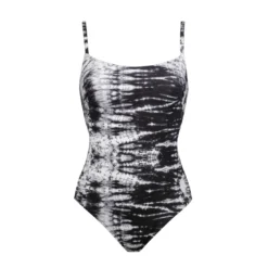 Maillot De Bain Une Pièce Avec Mousses Noir Et Blanc Discovery