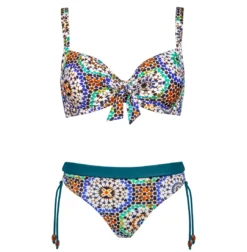 Maillot De Bain Deux Pièces Bonnets Profonds Mandala