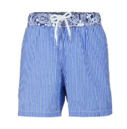 Maillot Short Pour Hommes Rayé Bleu Nantucket