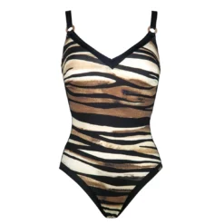 Maillot De Bain Une Pièce Avec Armatures Bonnets Profonds Imprimé Pool Safari