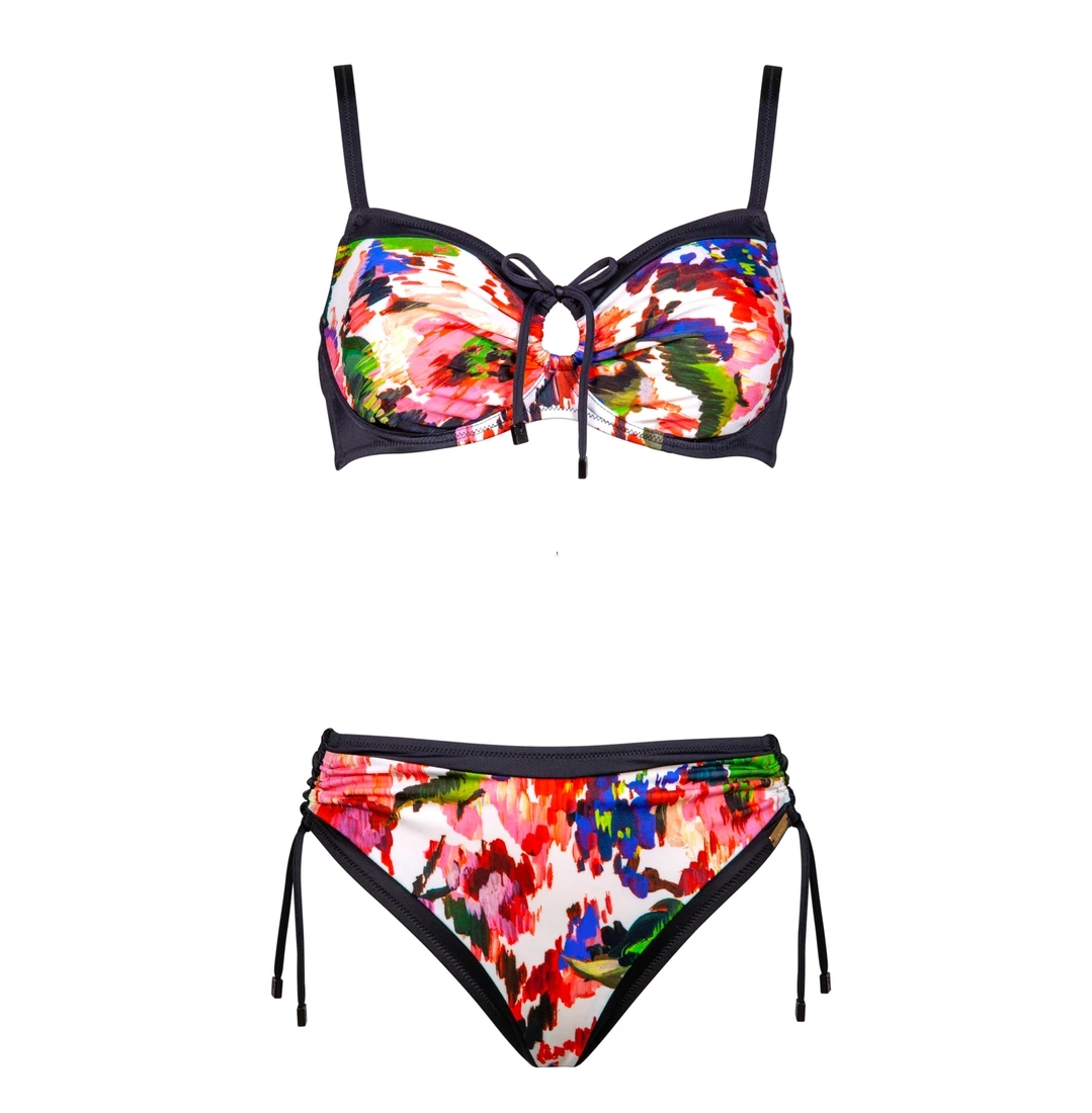 Maillot De Bain 2 Pièces Avec Armatures Classique Rose Garden