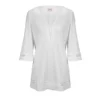 Tunique De Plage Blanche Unie Tendance