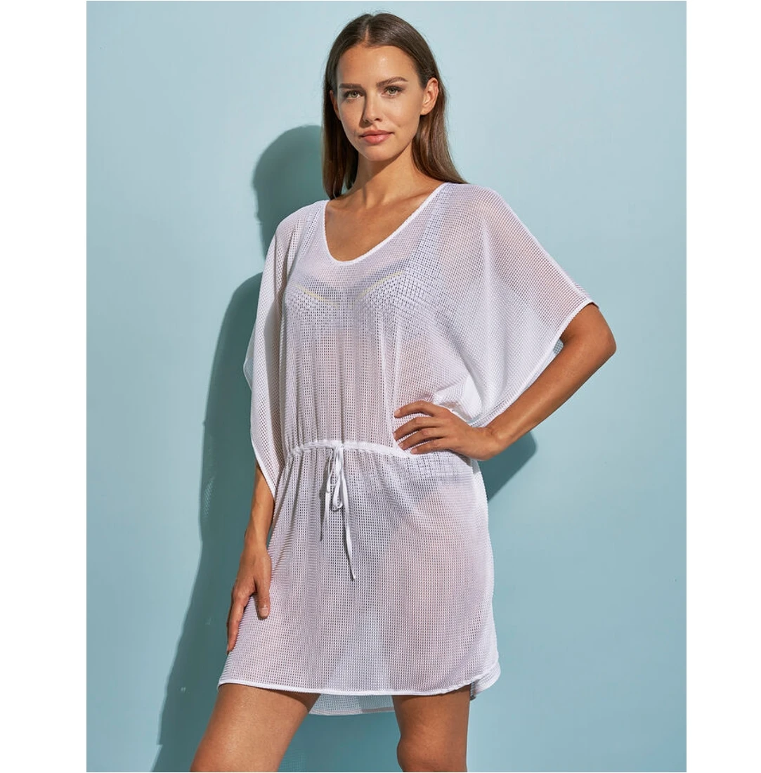 Tunique De Plage Uni Tendance – Image 2